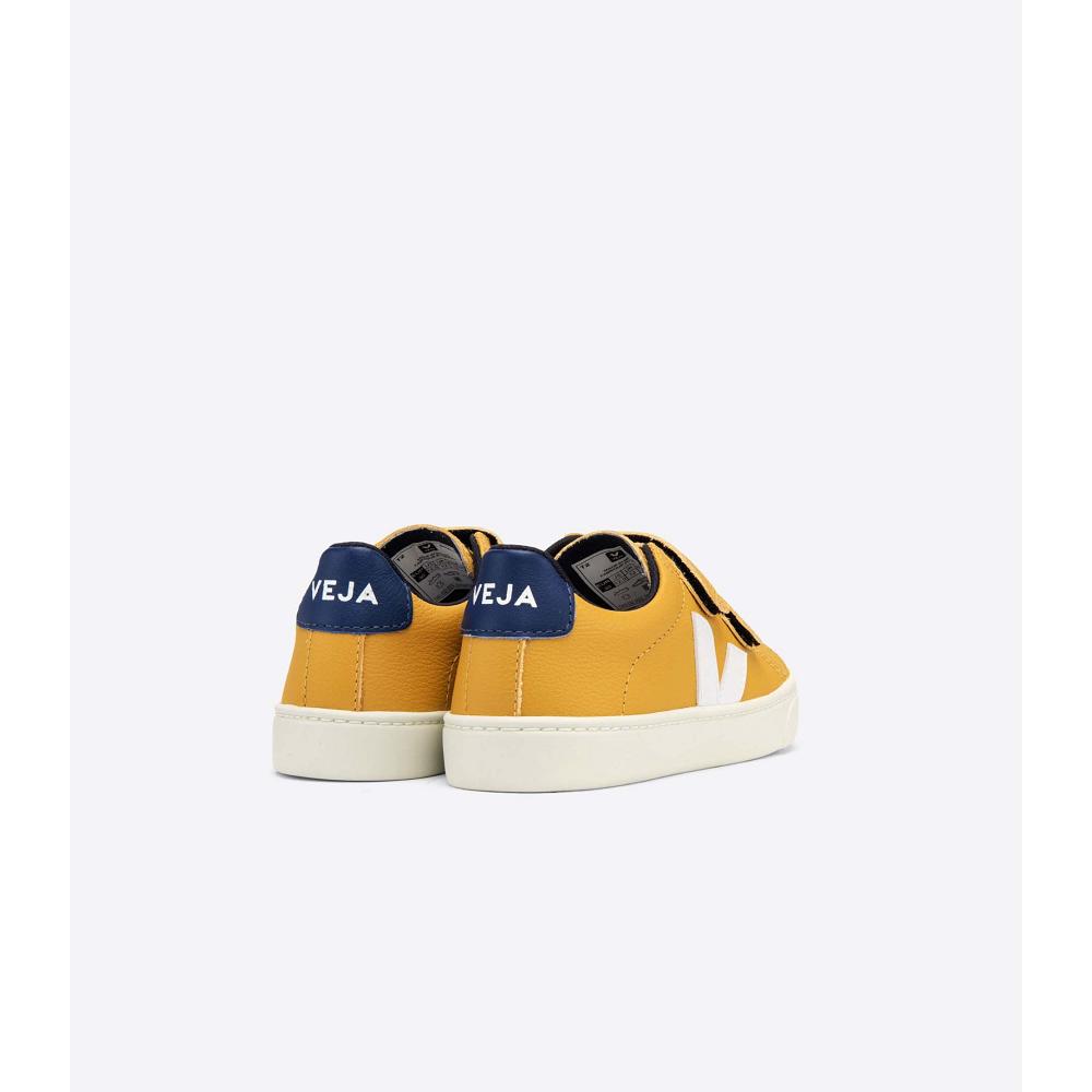 Yellow Kids' Veja ESPLAR CHROMEFREE Shoes | AU 724JPQ